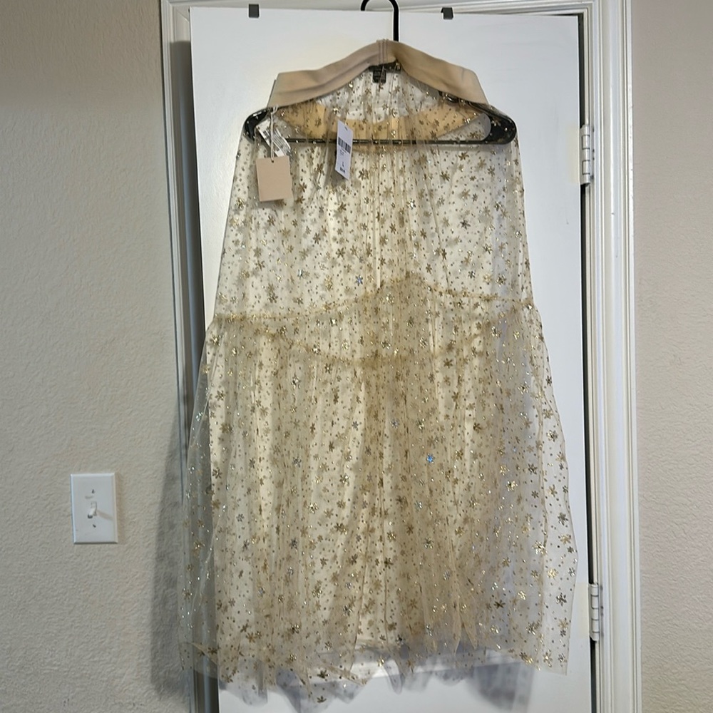 Gold star skirt